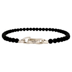 Men's David Yurman Spiritual Beads Bracelet in Sterling Silver with Black Onyx