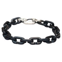 David Yurman Streamline Link Herrenarmband aus schwarzem Titan, 6 mm