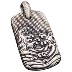 Men's David Yurman Wave Tag Pendant