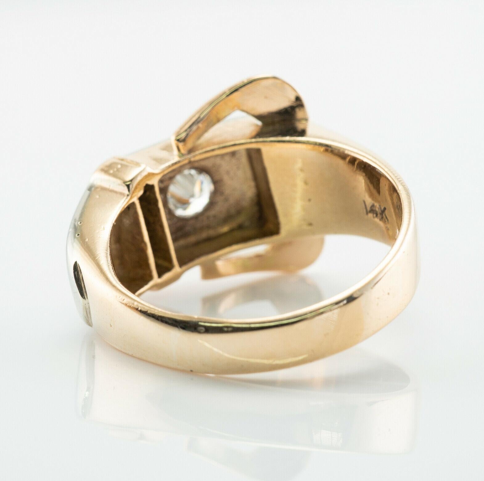 belt buckle ring gold