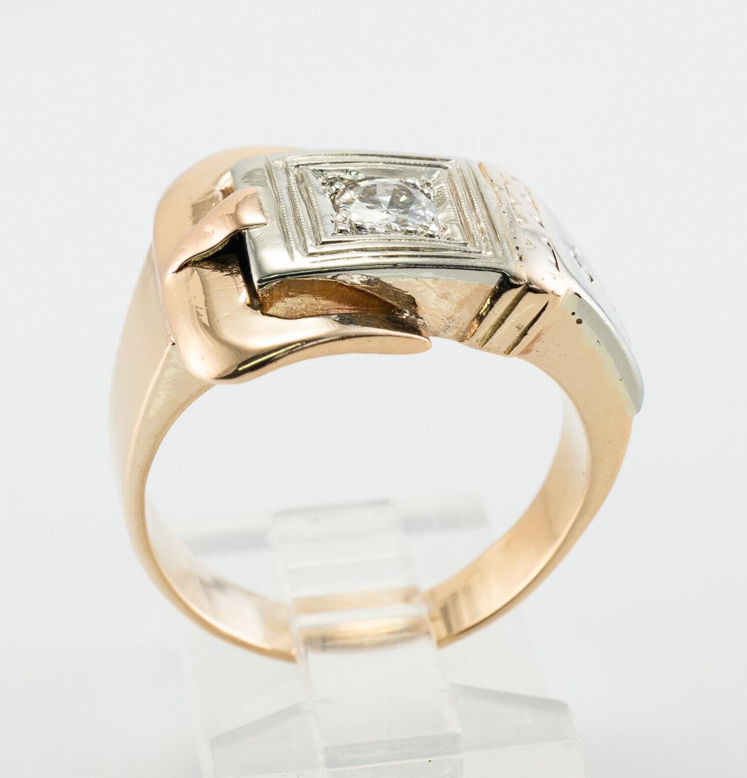 mens gold belt buckle ring