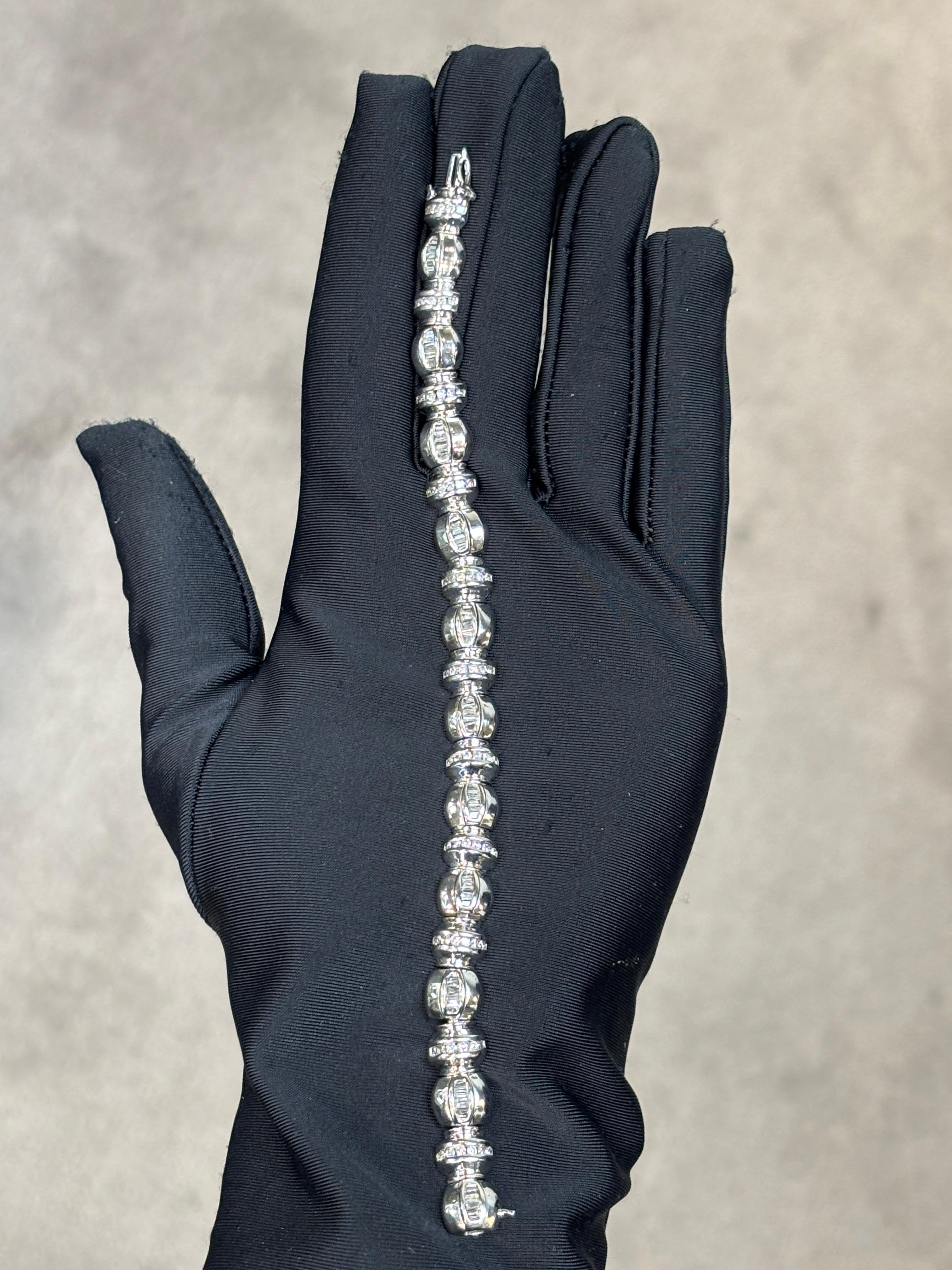 Pulsera de diamantes para hombre Corte mixto en venta