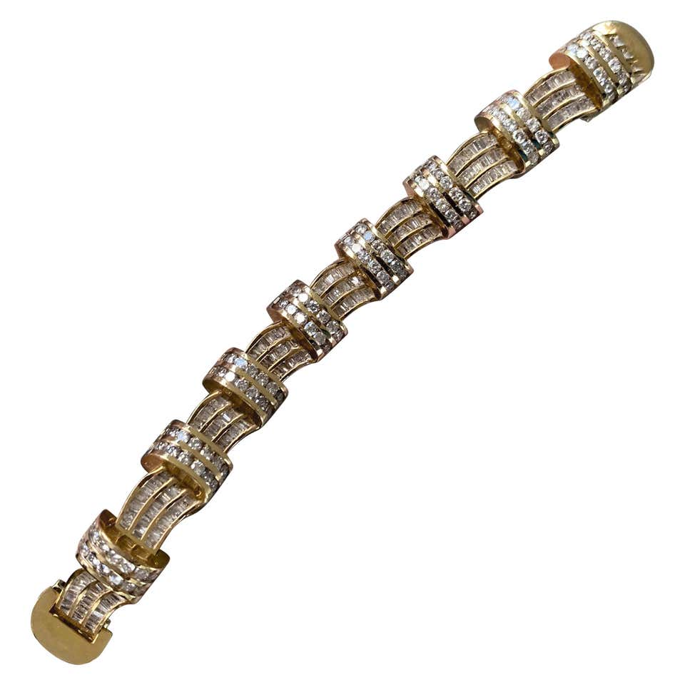 Men's Emerald and Diamond Bracelet For Sale at 1stDibs | mens emerald