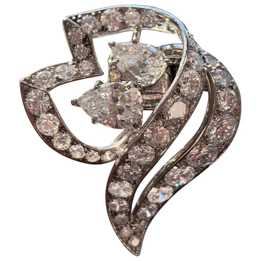 Men's Diamond Cartier Lapel Brooch