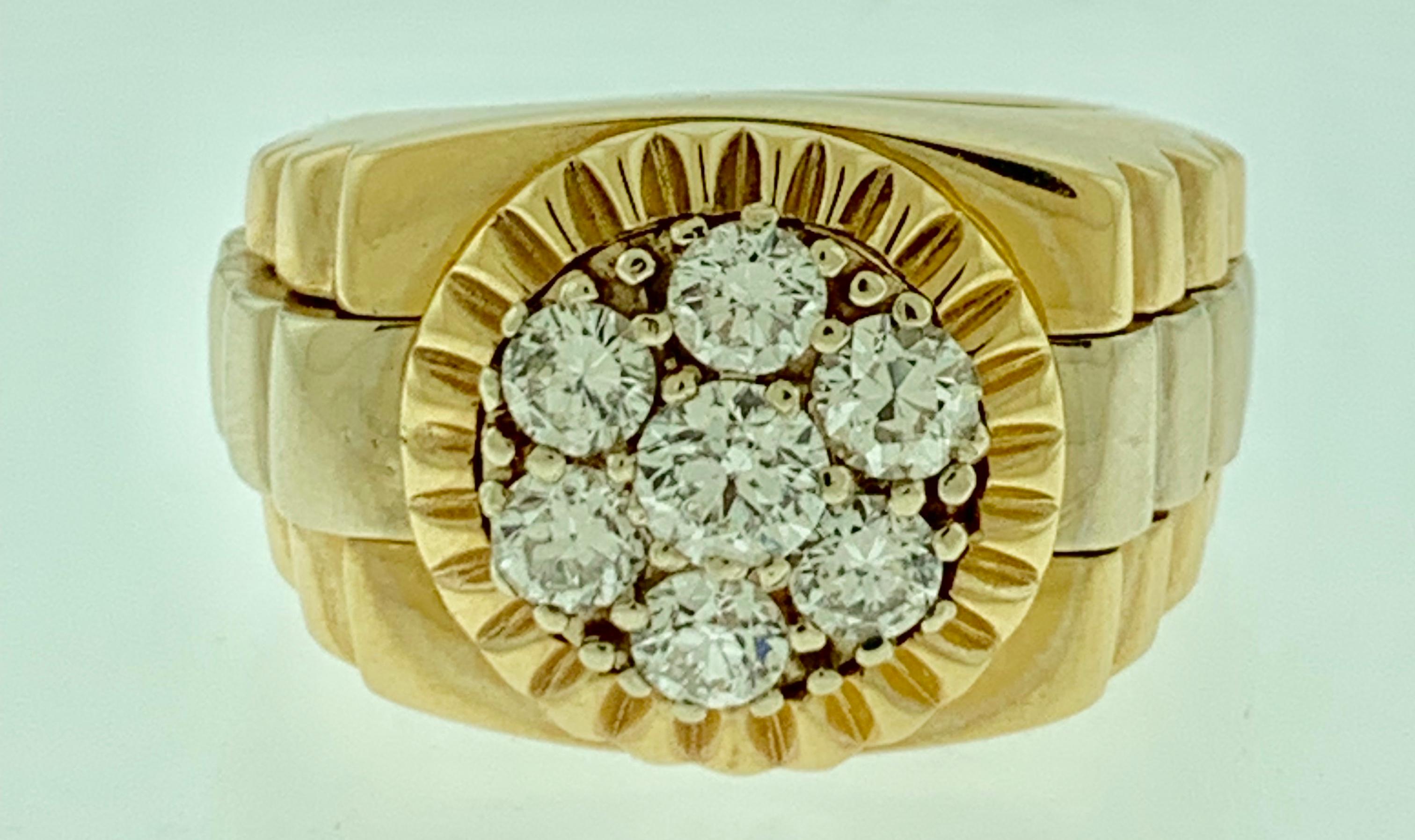 mens diamond cluster rings for sale