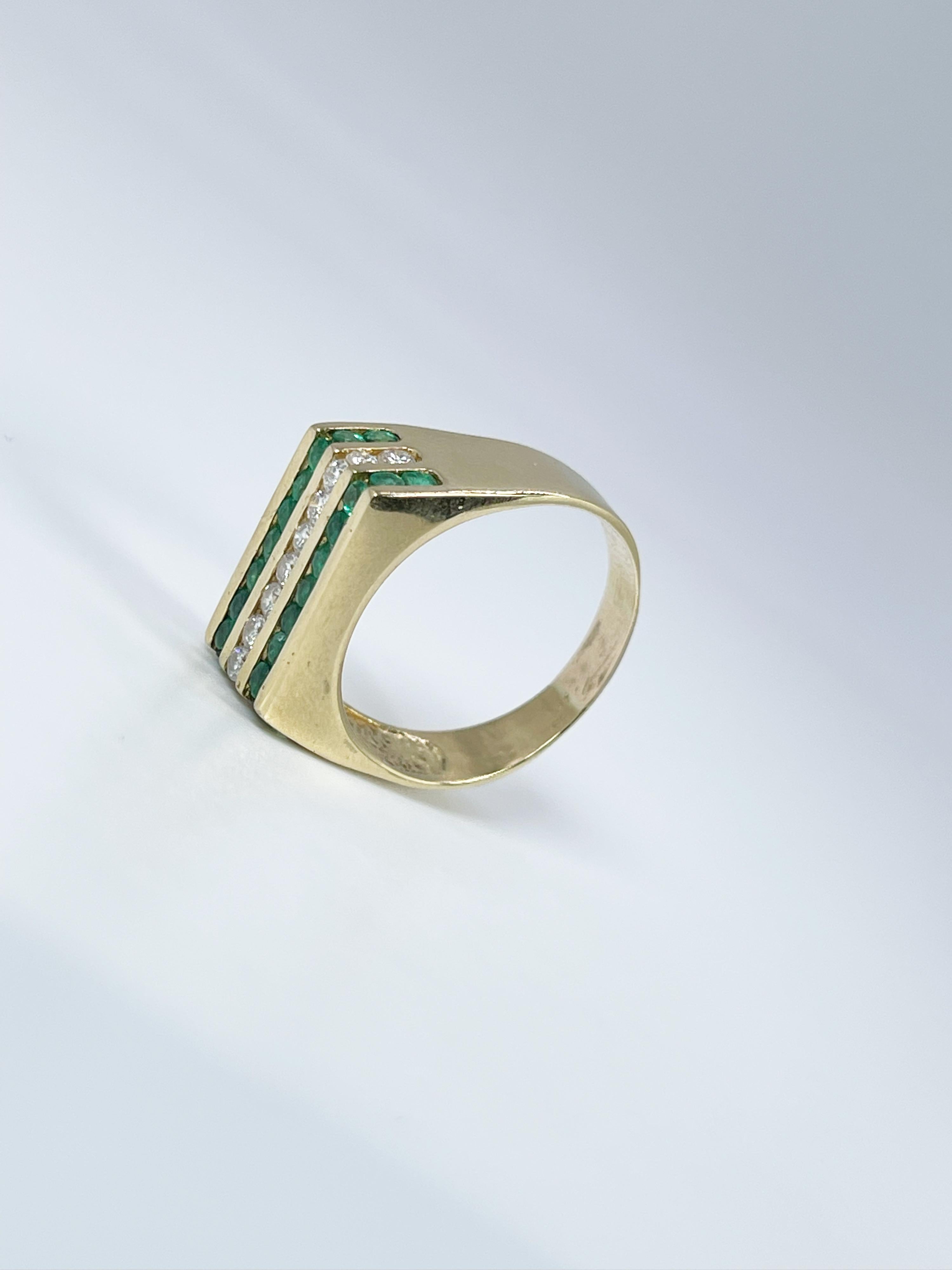gents emerald ring
