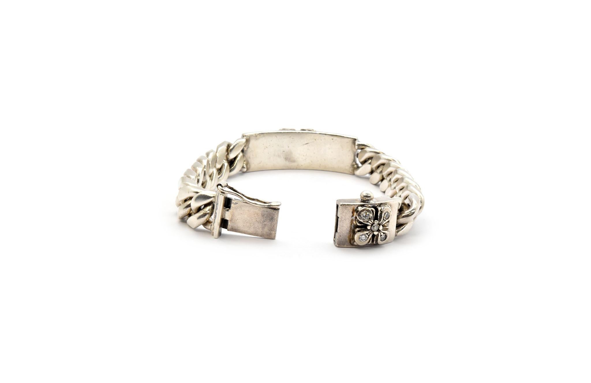 diamond chrome hearts bracelet
