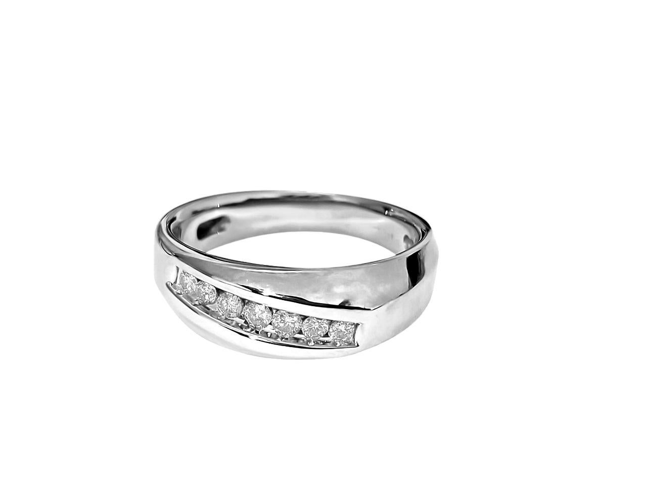 Mens, Diamond & Gold Engagement Band/Ring In Excellent Condition For Sale In Miami, FL