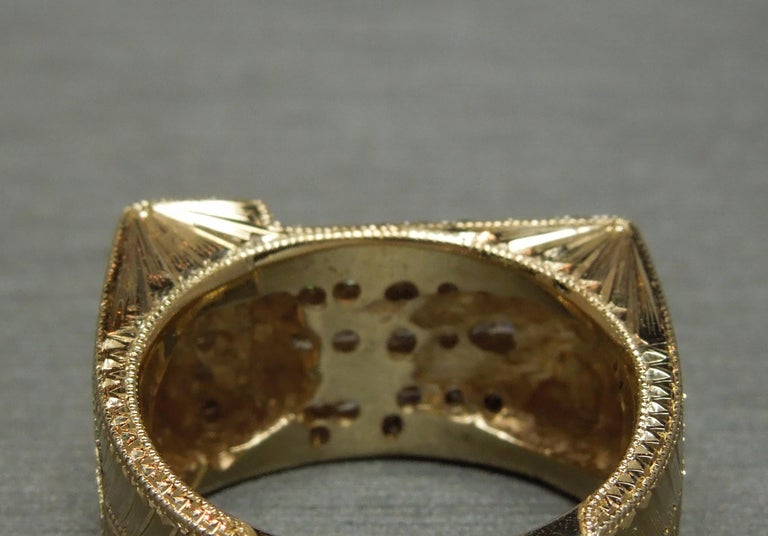 Men's Diamond Pompeii "Crossed Arrows" Ring For Sale at 1stDibs