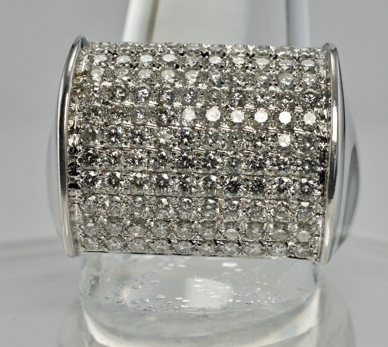 Herren Diamantring 14K Goldband Joe Rodeo Cluster 2,01 TDW, Diamantring im Angebot 7