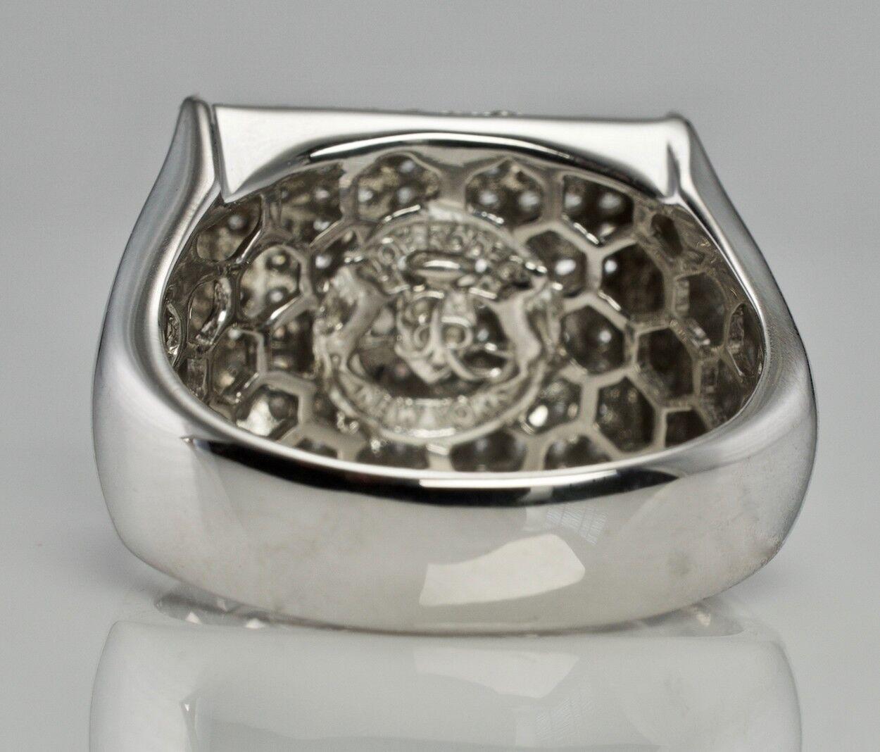 Herren Diamantring 14K Goldband Joe Rodeo Cluster 2,01 TDW, Diamantring im Angebot 3