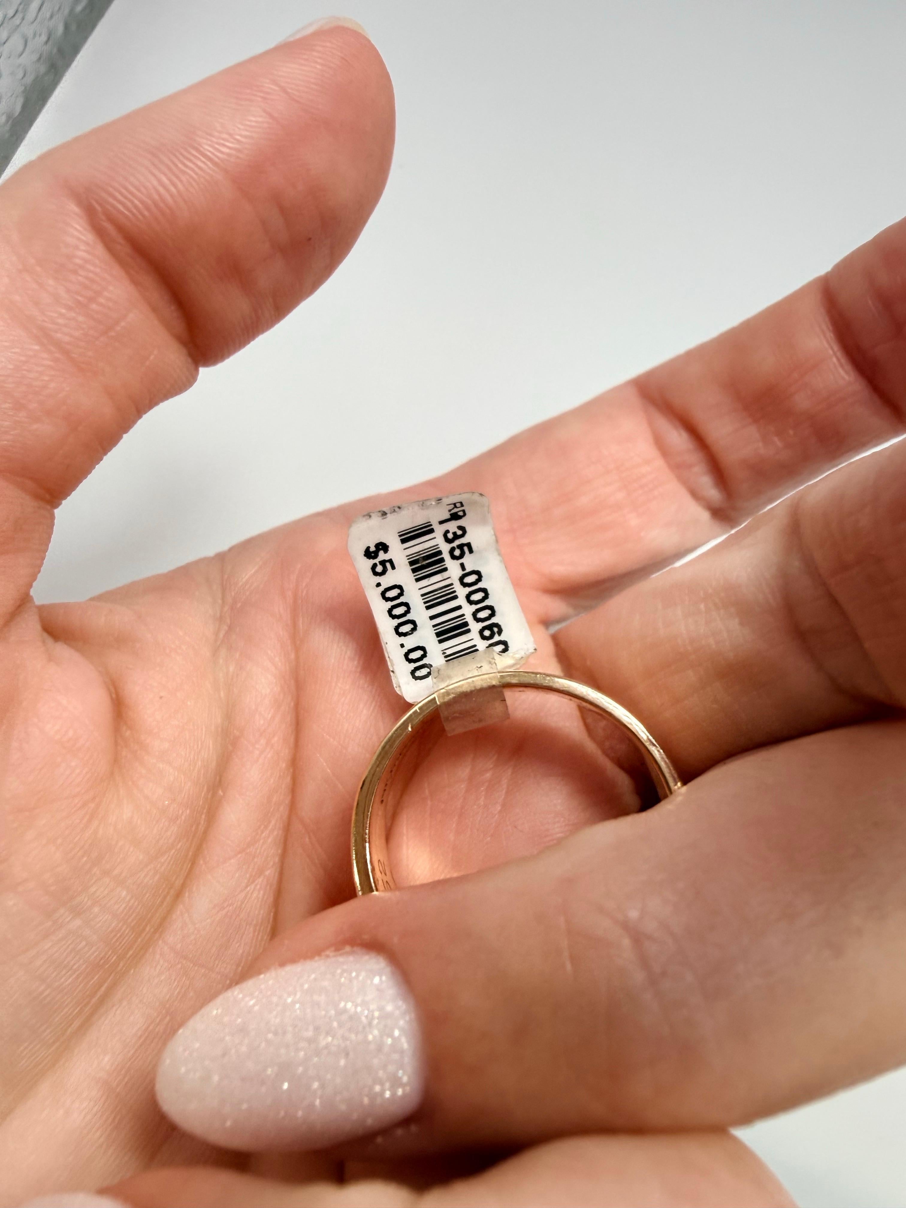 Bague homme en diamant Bague en or 14KT avec diamant de taille princesse en vente 4