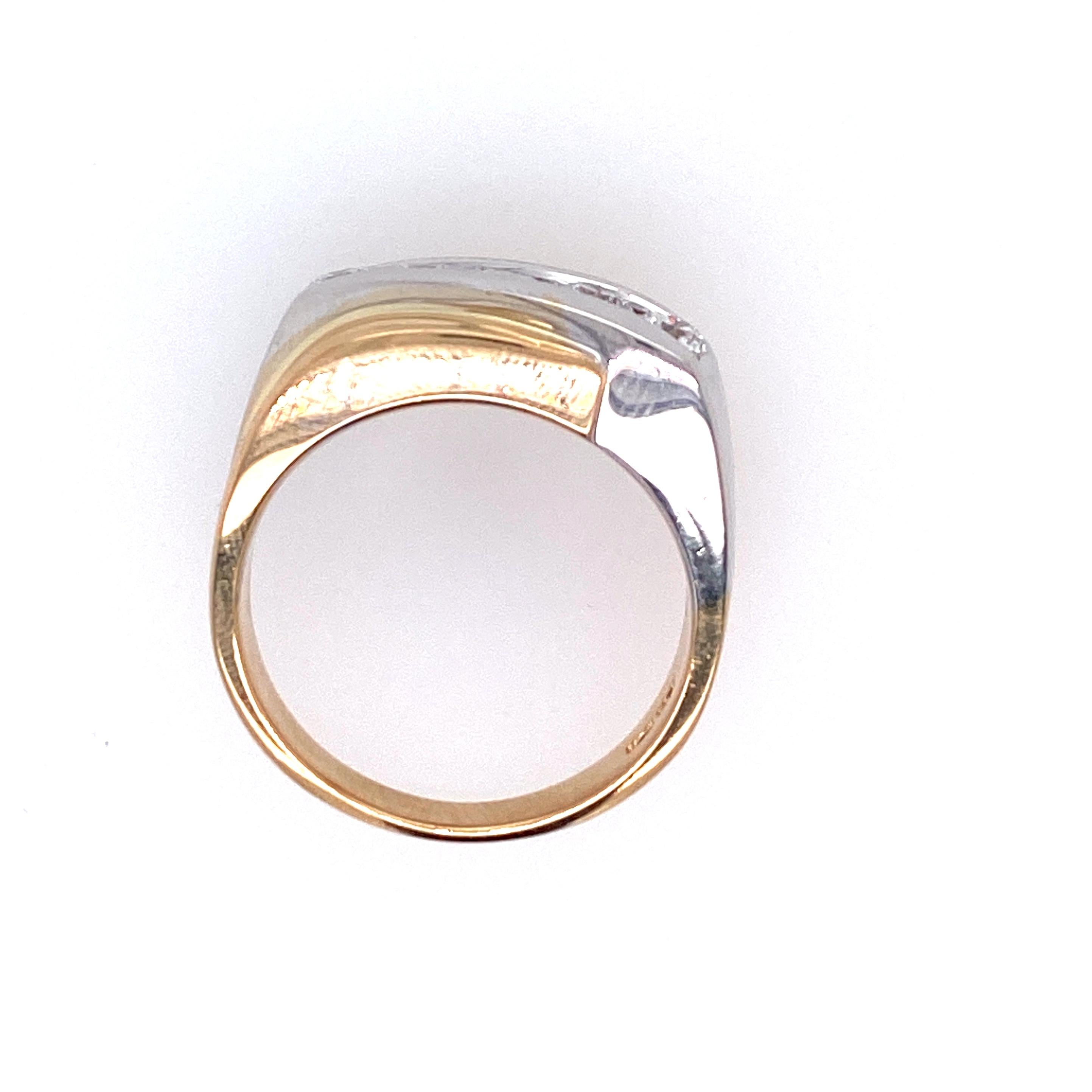 Contemporary Men's Diamond Ring