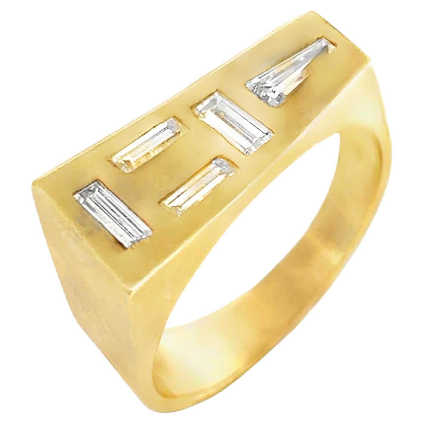 Anello con diamante da uomo in vendita