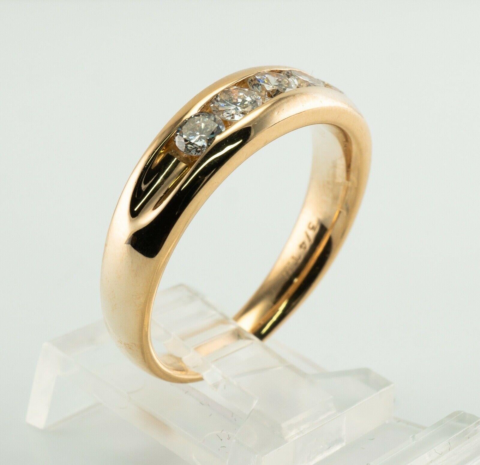 Men's Mens Diamond Ring Vintage 14K Gold Band Wedding For Sale