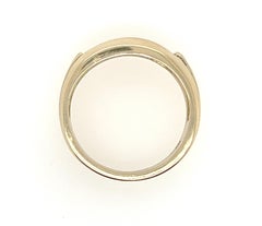 Herren-Diamantring-Ehering 1 Karat I-J/VS 14K Gelbgold