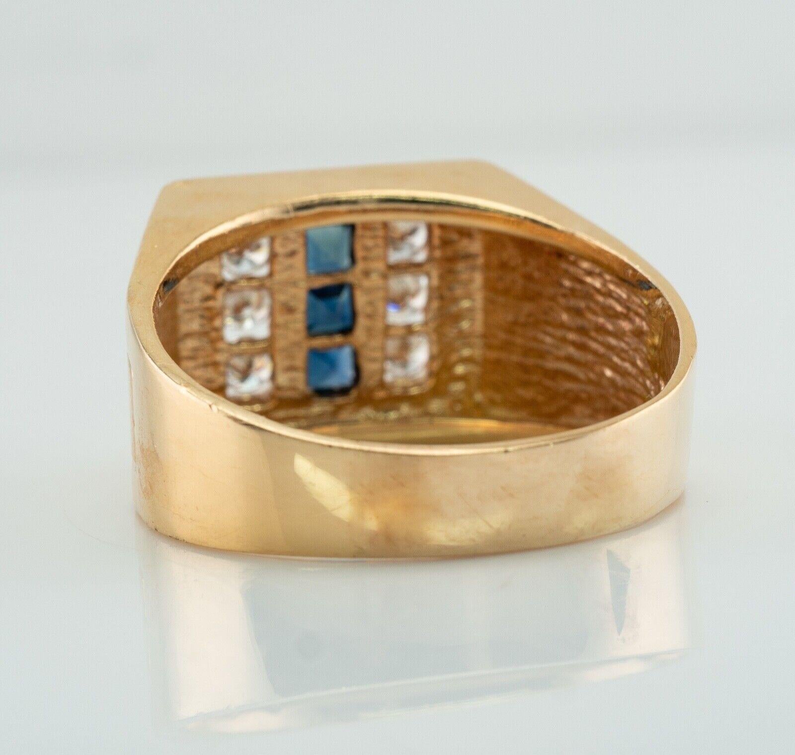 solid gold sapphire ring