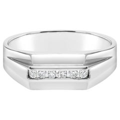 Herren-Diamant-Hochzeitsring .23cttw 14k Weißgold