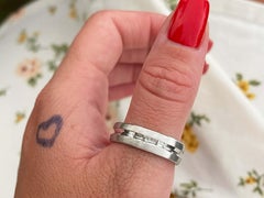 Mens Diamond Wedding Band Ring 18k White Gold