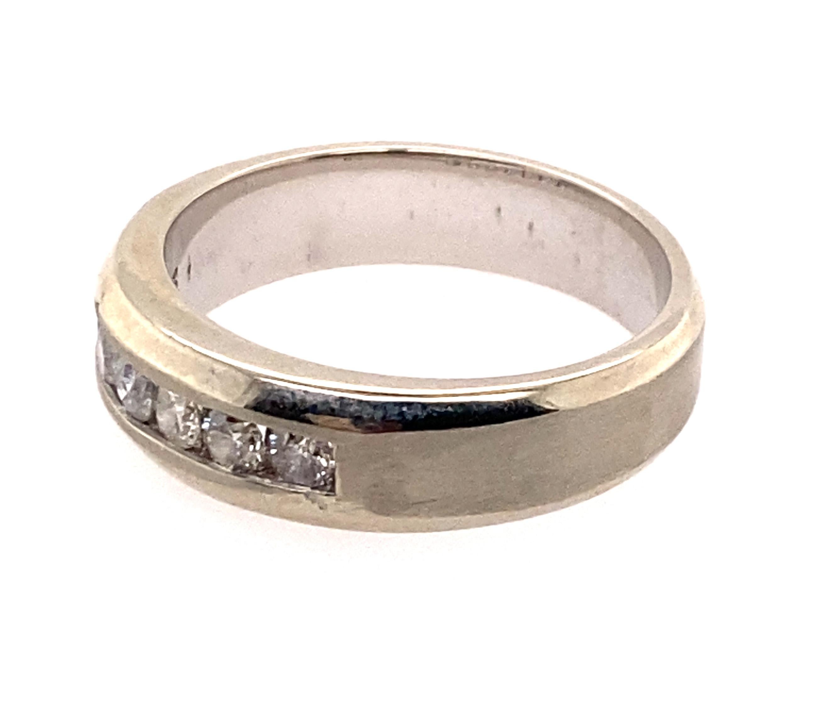 Herren Diamant-Ehering Anniversary-Ring .50ct G-H/SI Weißgold (Rundschliff) im Angebot
