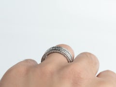 2.82tcw Round Diamond Men’s Wedding Band in 18K White Gold – Refined Strength