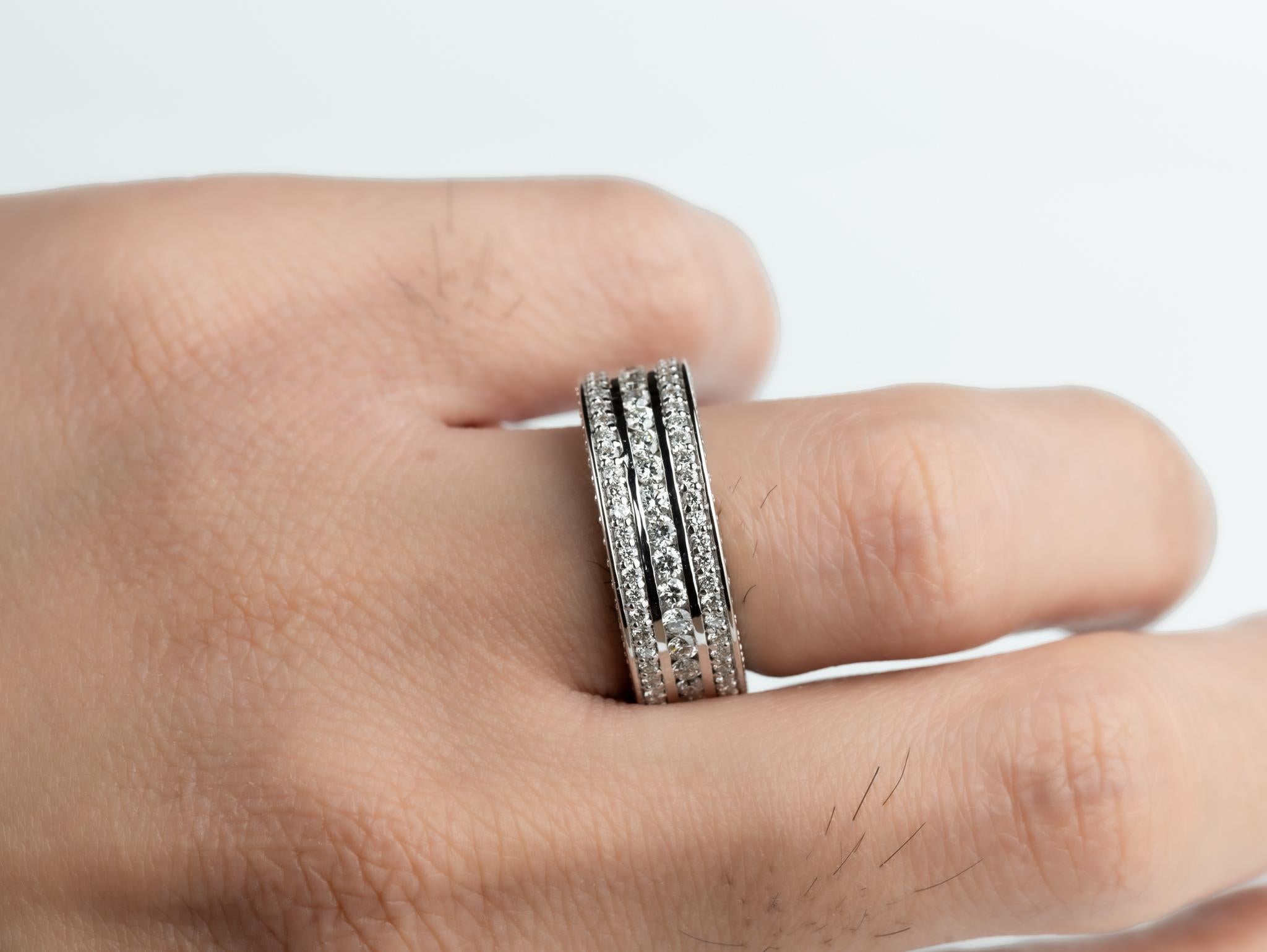 iced out mens wedding band
