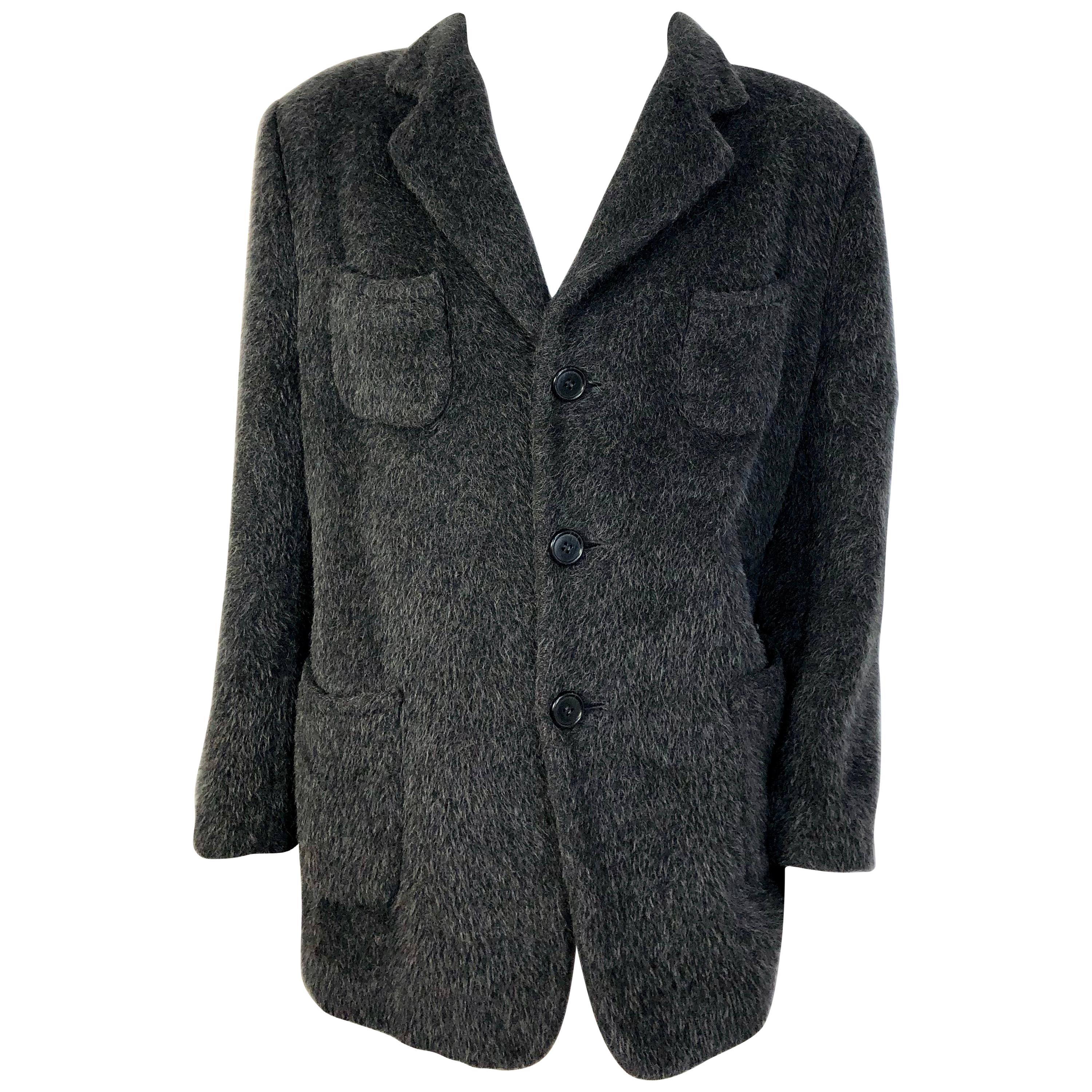 Men
s Dolce 
Gabbana Alpaca Coat