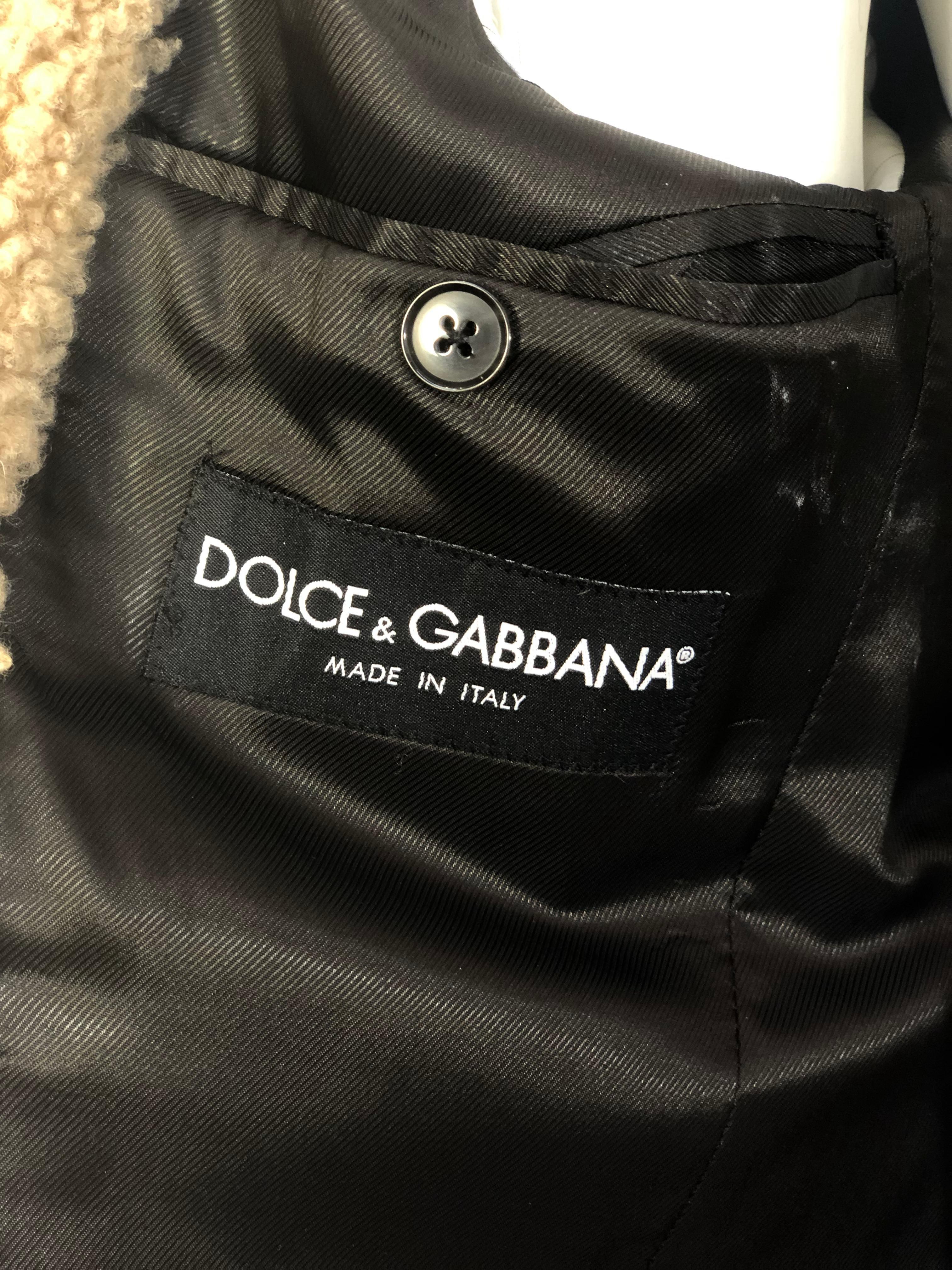 Mens Dolce & Gabbana Herrington Coat  6