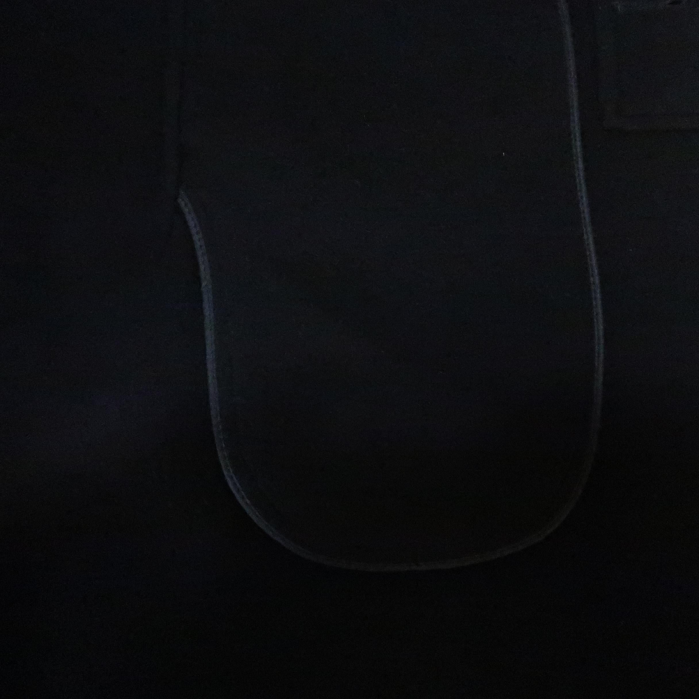 Men's DONNA KARAN M Black Solid Wool / Nylon Hidden Placket Car Coat 4