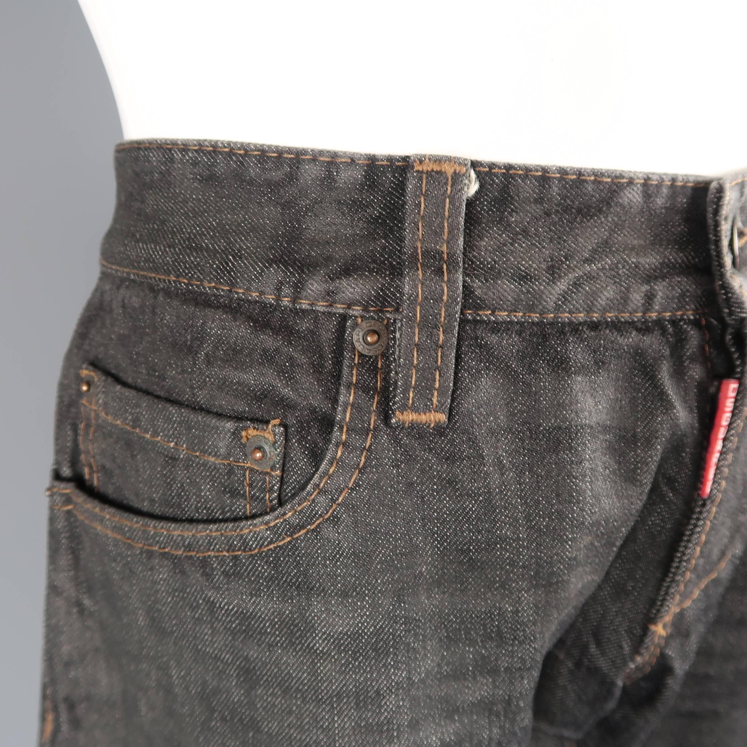 wax coated jeans mens