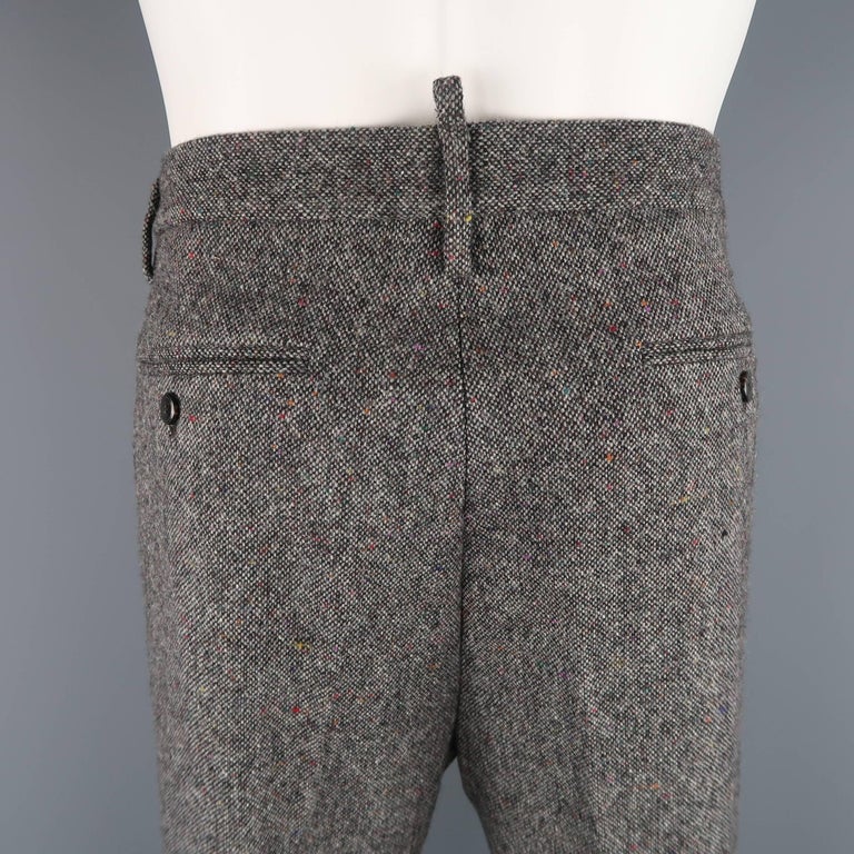 pants with pleated front