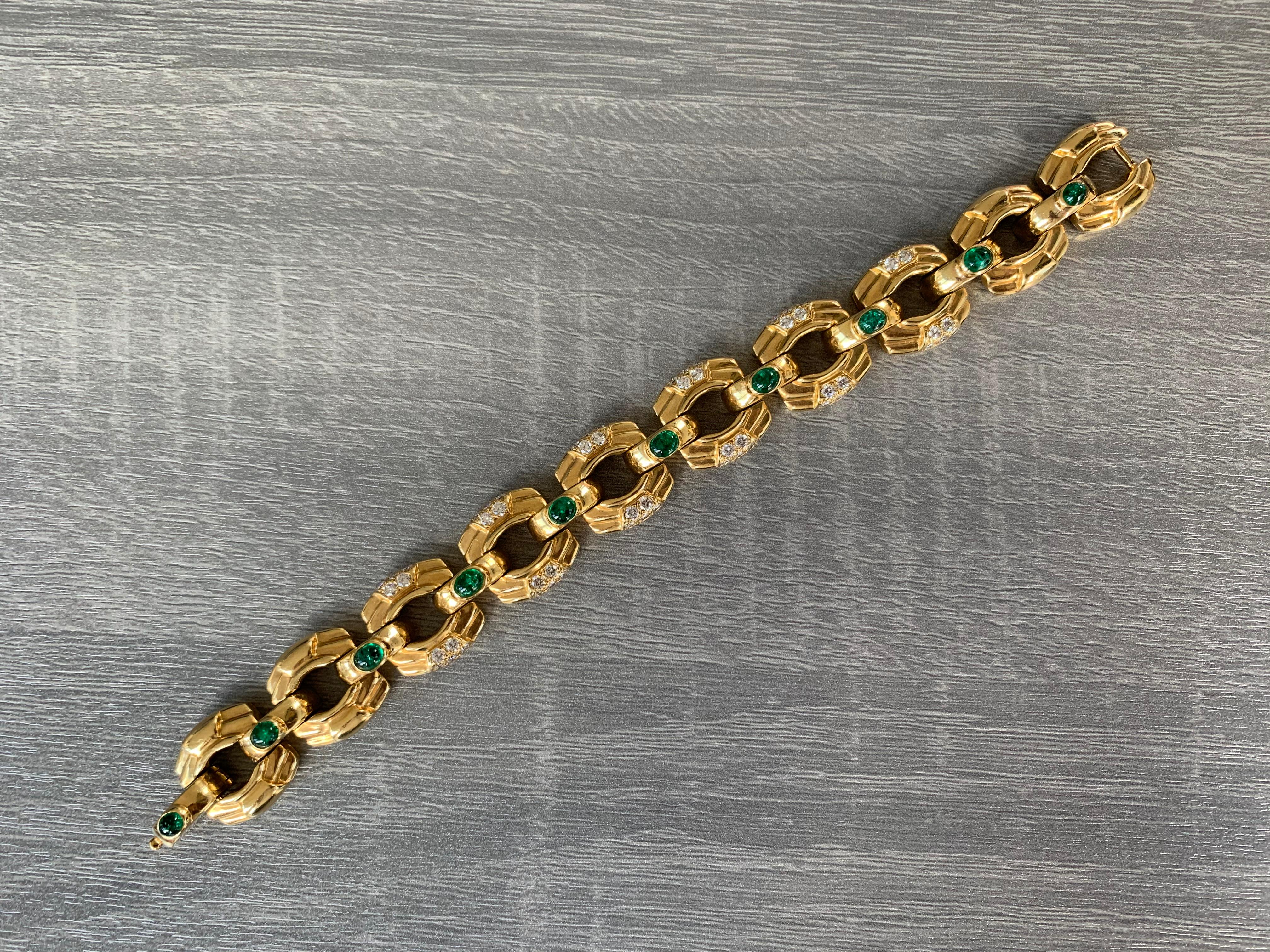 mens emerald bracelet