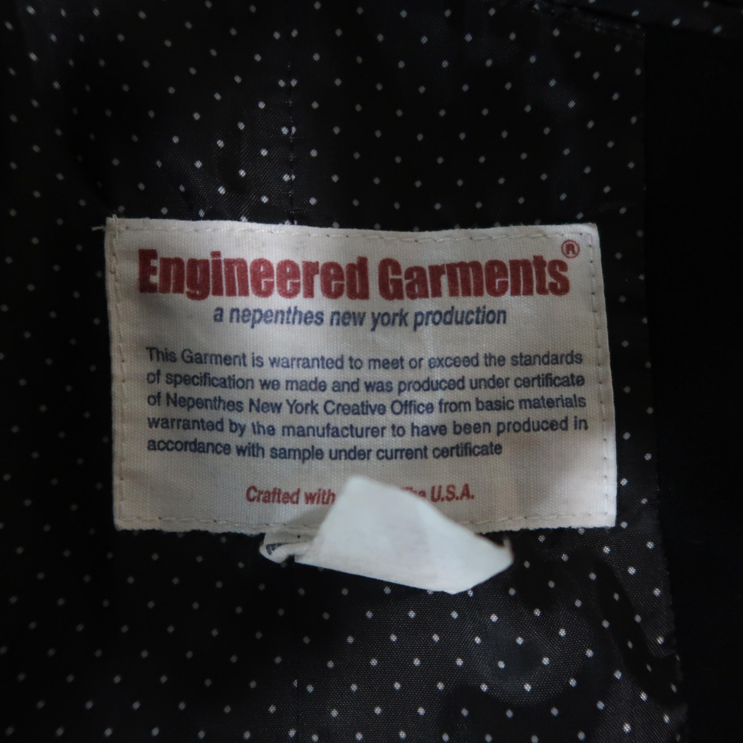 Men's ENGINEERED GARMENTS 44 Black Wool Flap Pocket Sport Jacket 4