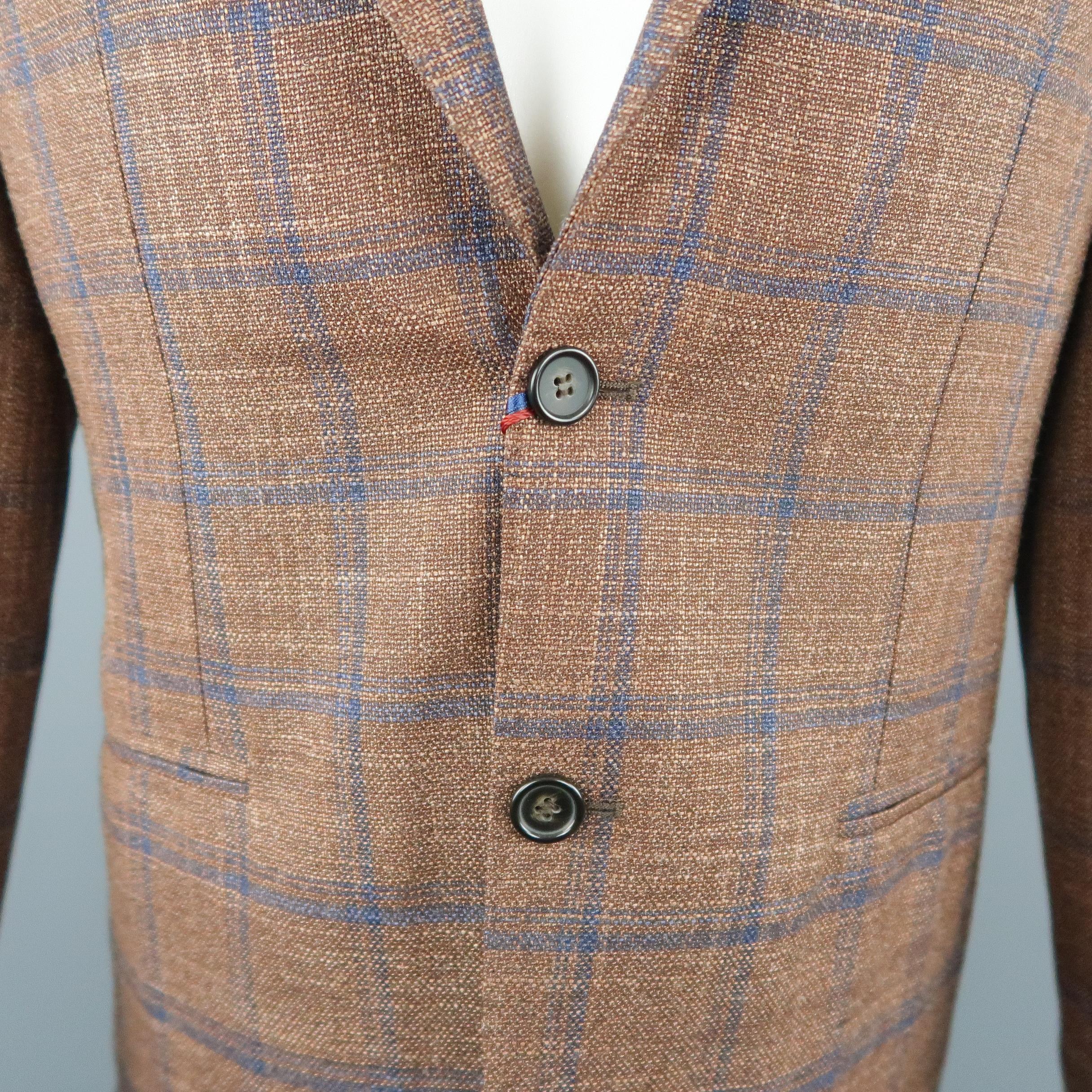 brown windowpane sport coat