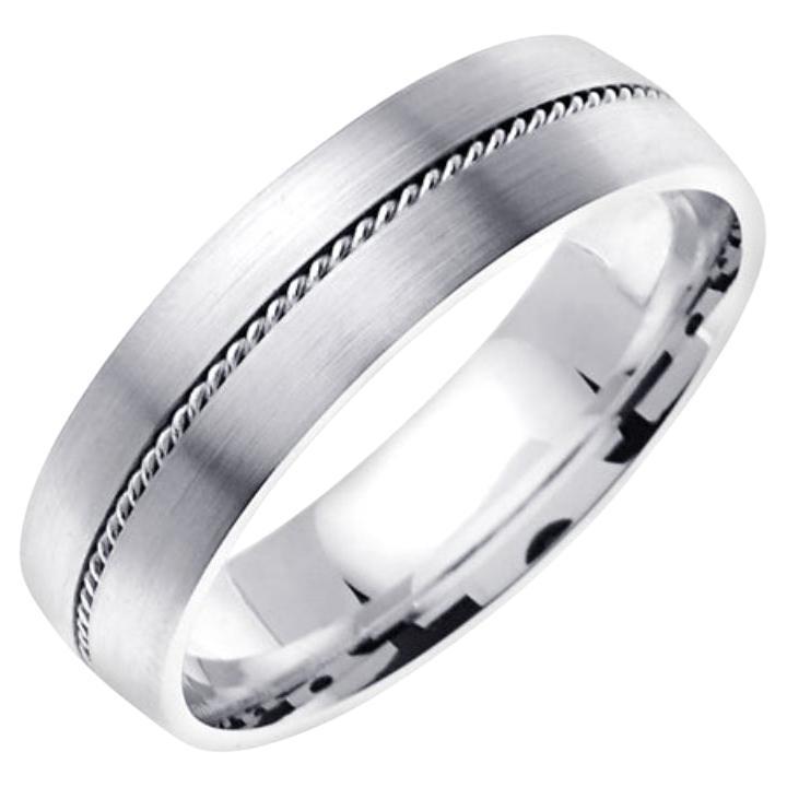 Men
s Eternal Rope Wedding Band in Platinum 6mm