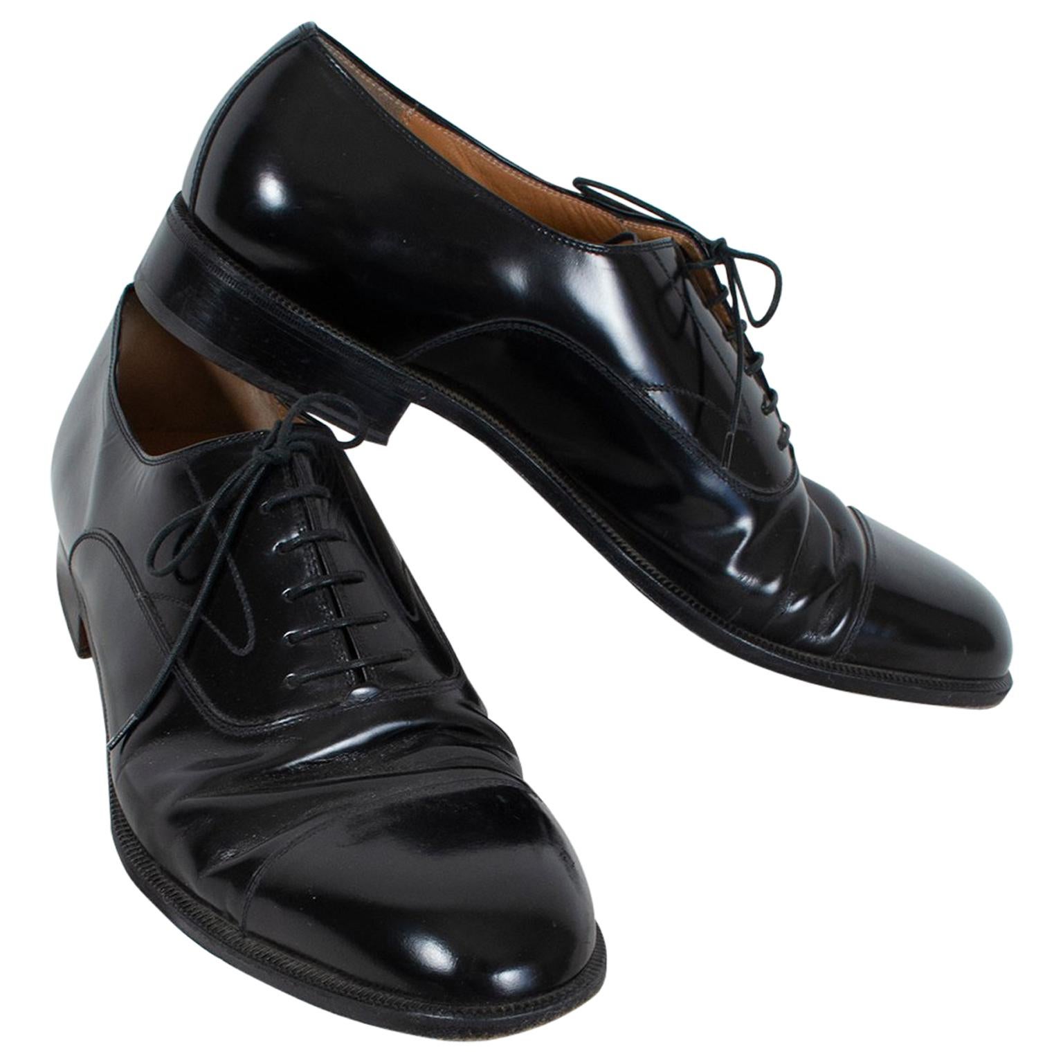 Men’s Ferragamo Cap Toe Oxford Opera Pumps, 21st Century