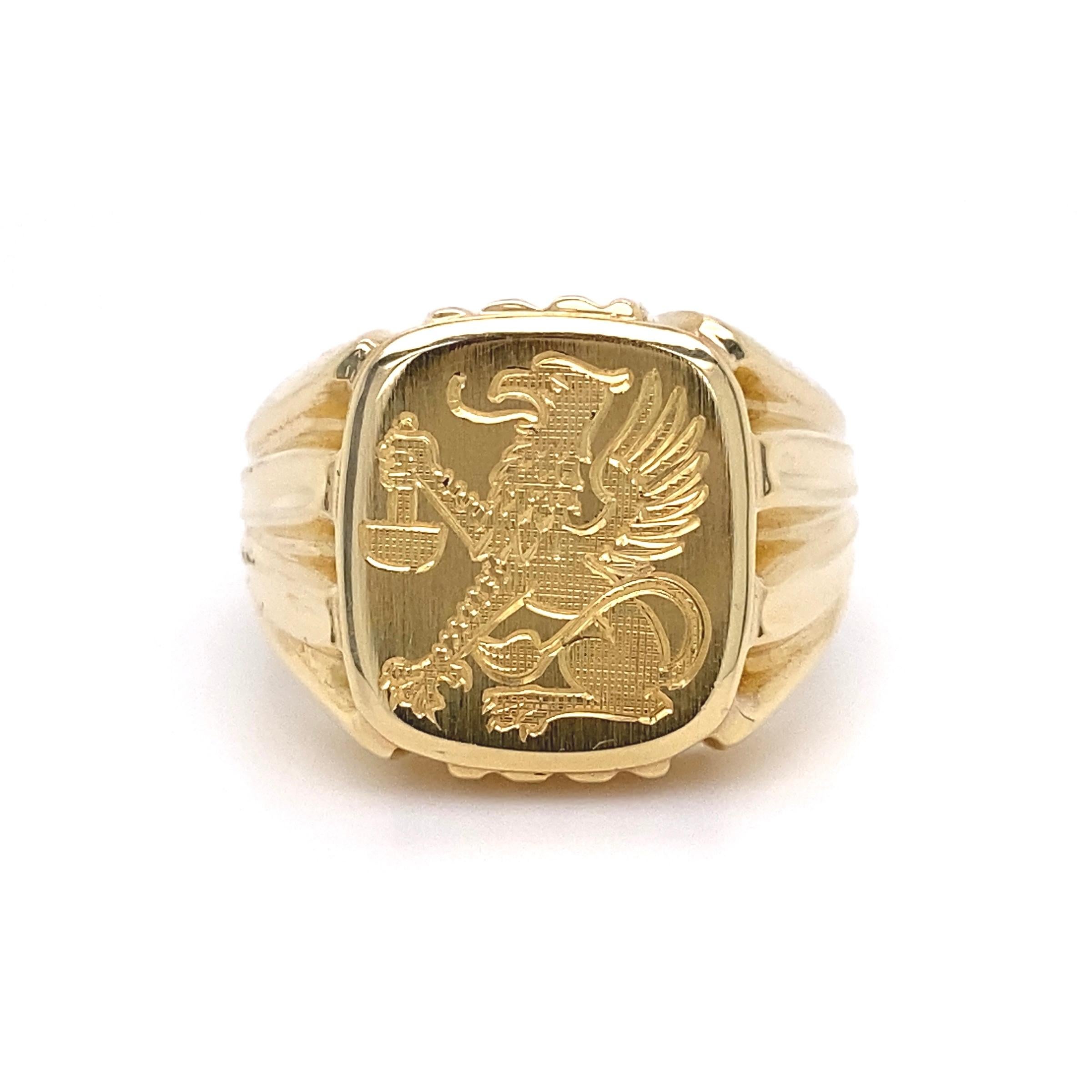 griffin signet ring