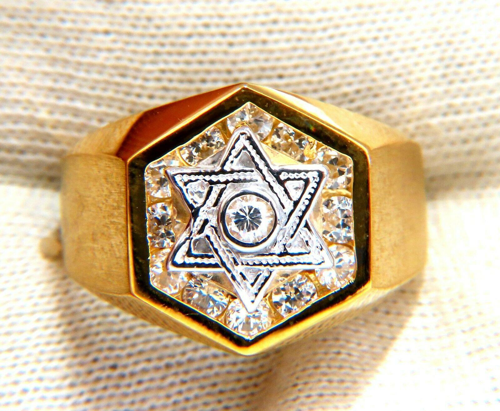 star of david ring gold