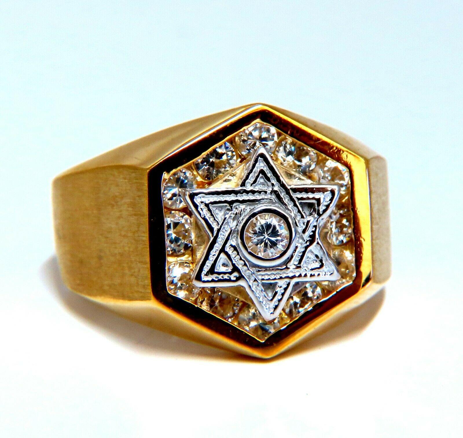 gold star of david ring