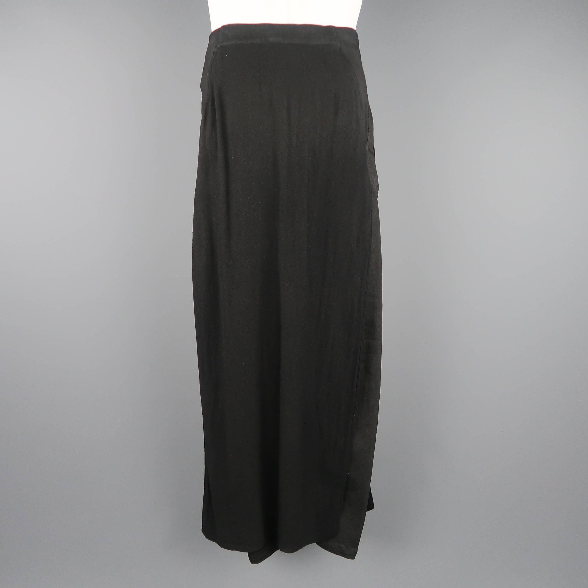 Men's GARETH PUGH Size 30 Black Skirt Panel Overlay Skinny Jean Pants 1