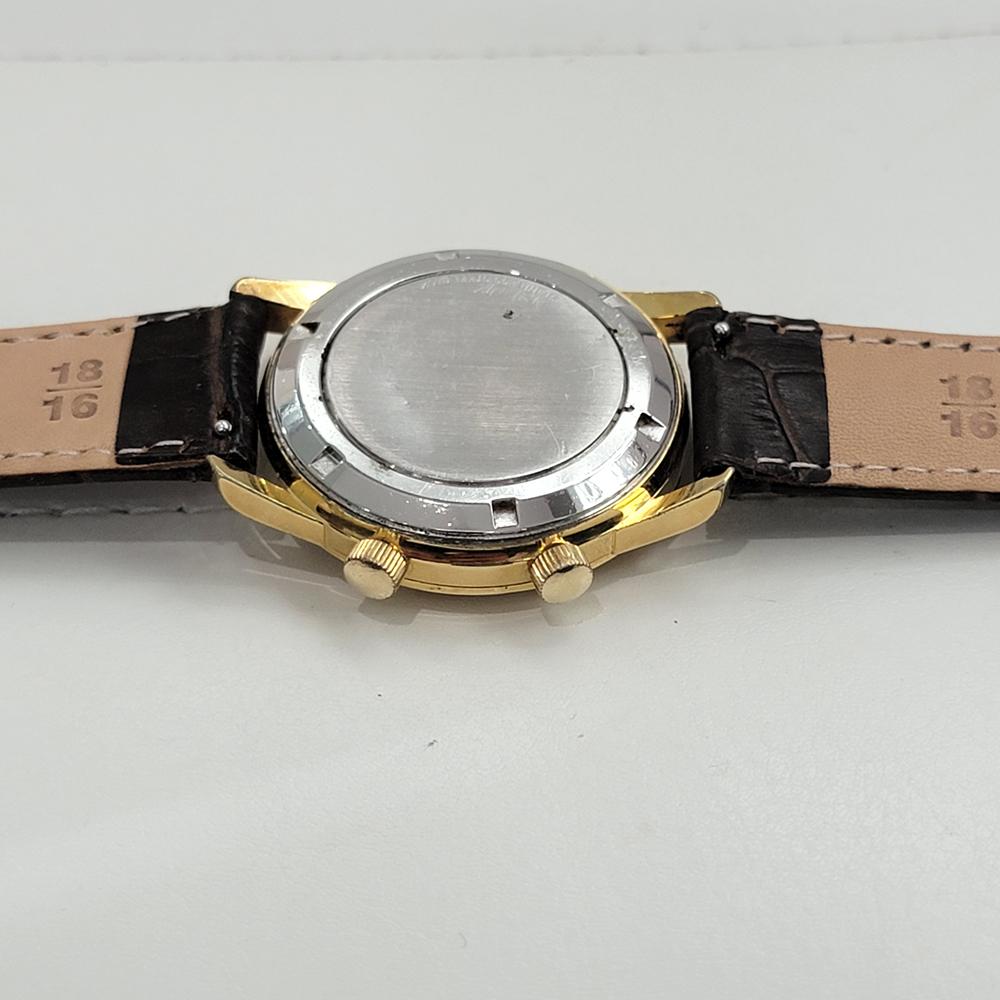 Herren Girard Perregaux 35mm Goldfarbene Alarmuhr mit Handaufzug 1960er Jahre RA469 7
