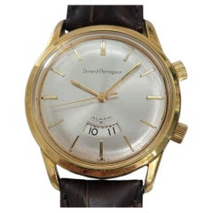 Herren Girard Perregaux 35mm Goldfarbene Alarmuhr mit Handaufzug 1960er Jahre RA469