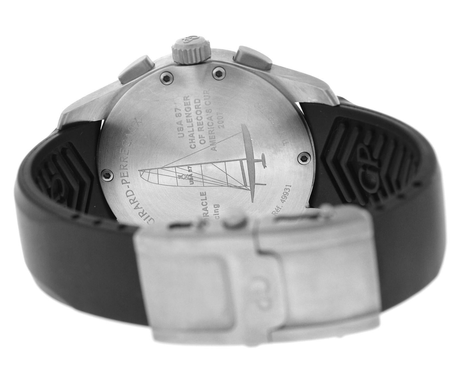 Modern Men’s Girard Perregaux BMW Oracle Racing Titanium Automatic Watch For Sale