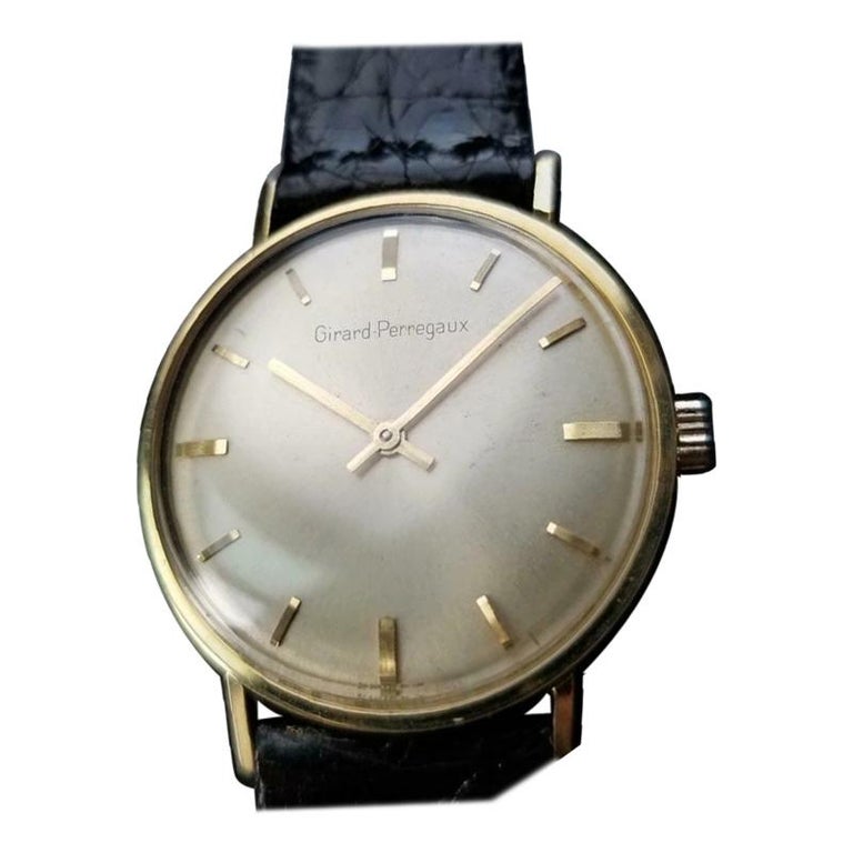Men's Girard Perregaux Gold-Capped Manual Hand-Wind Dress Watch c.1960s ...