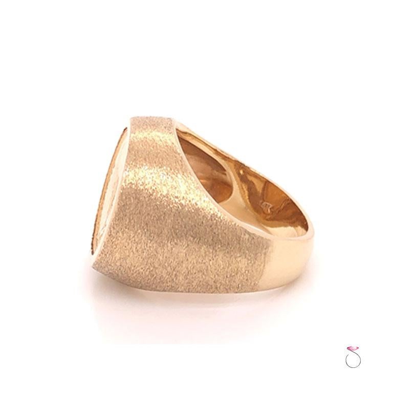 gold coin pinky ring
