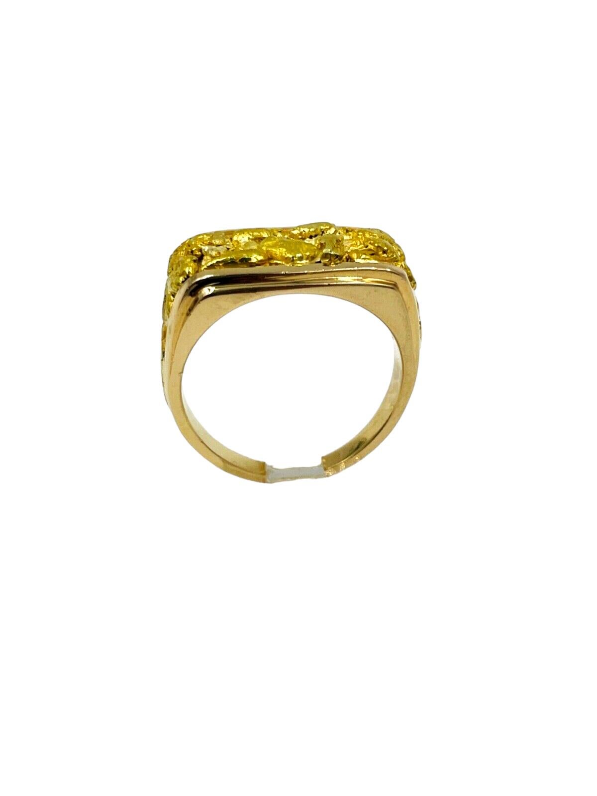 mens gold saddle ring