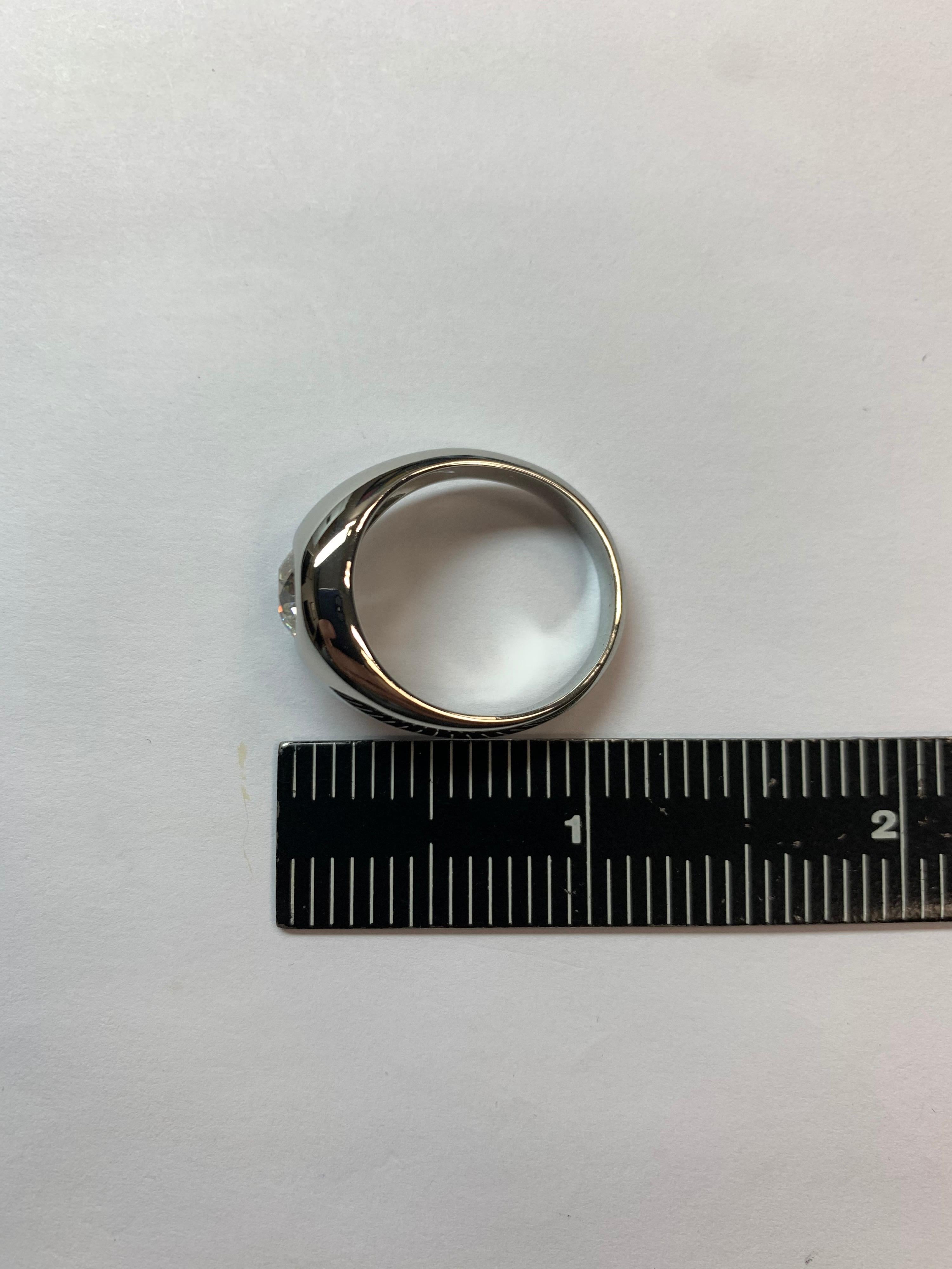Retro Men’s Gold Ring 1.64 Carat GIA Certified Natural Old Euro Diamond K SI2 Ring