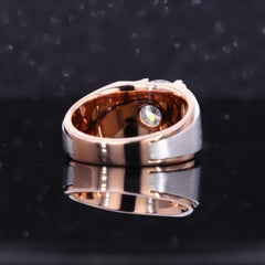 18K Gold 2 CT Natural Diamond Antique Art Deco Style Engagement Ring For Men