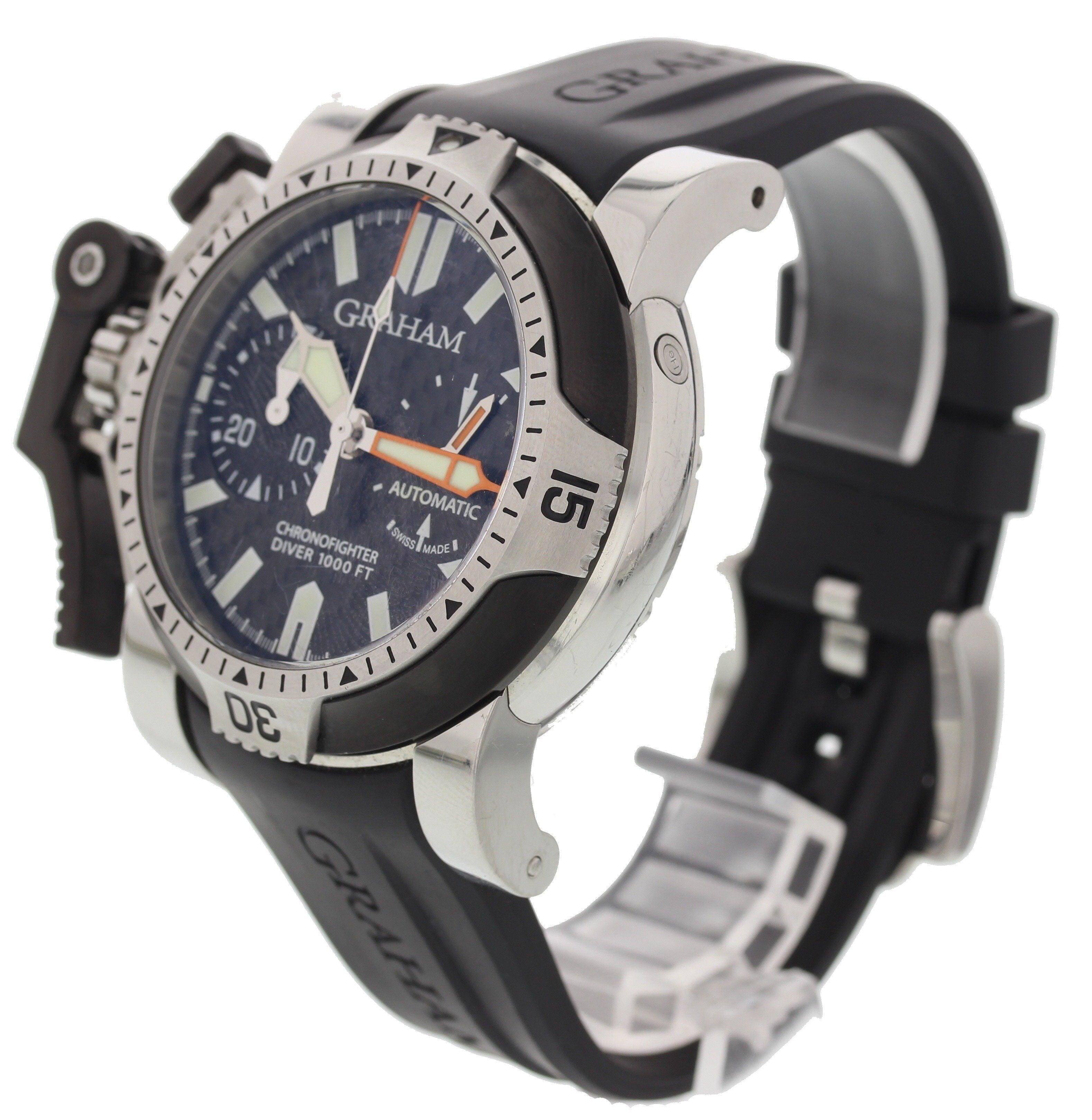 Graham Chronofighter Herren Oversize-Automatik aus Edelstahl 2