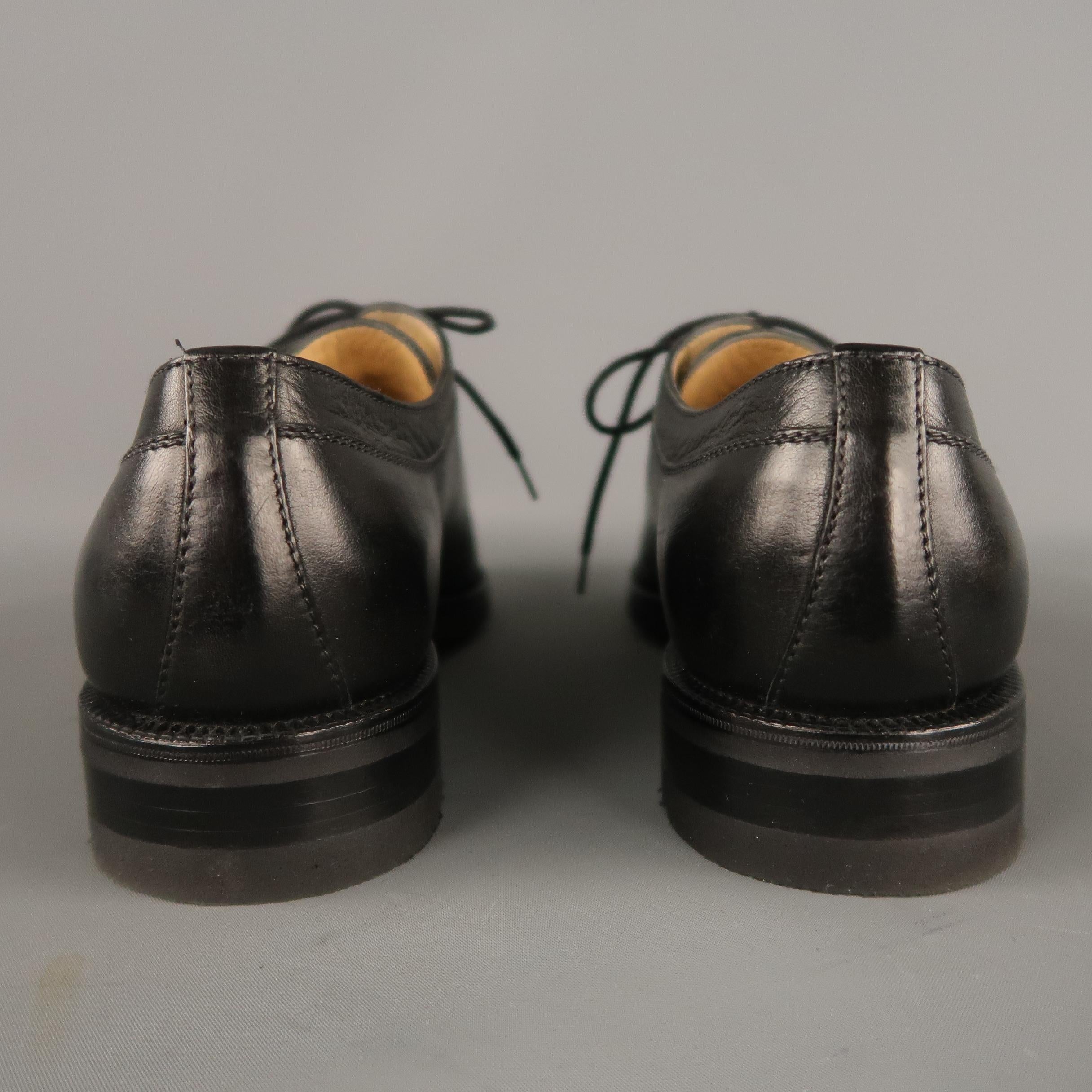 Men's GRAVATI for ARTHUR BEREN Size 9.5 Black Leather Lace Up Shoes 2